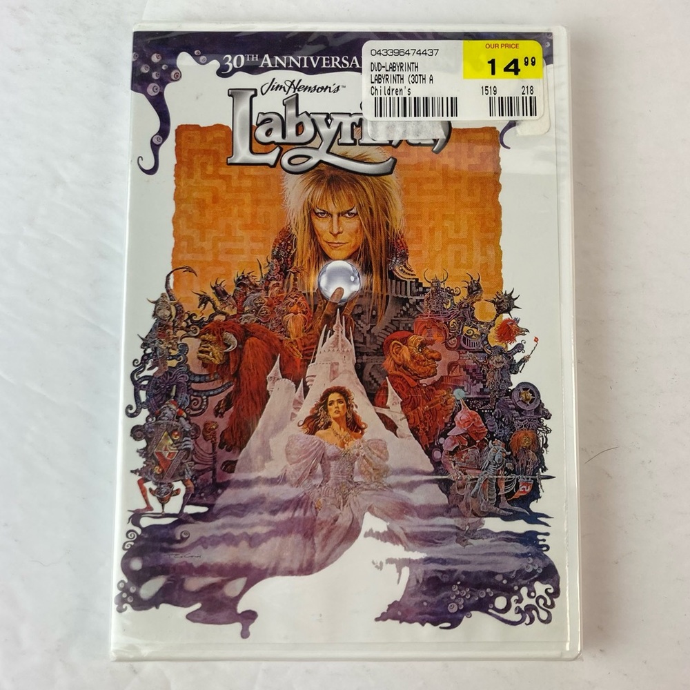 Labyrinth DVD New 30th Anniversary Edition Henson's Movie David Bowie